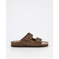Detailed information about the product Genuins Hawaii Nubuck Sandal Dark Brown