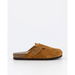 Genuins Riva Clog Brown Suede. Available at Platypus Shoes for $79.99