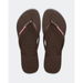 Havaianas Womens Slim Rubber Logo Thongs Brown. Available at Platypus Shoes for $44.99