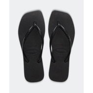 Detailed information about the product Havaianas Womens Slim Square Solid Thongs Black