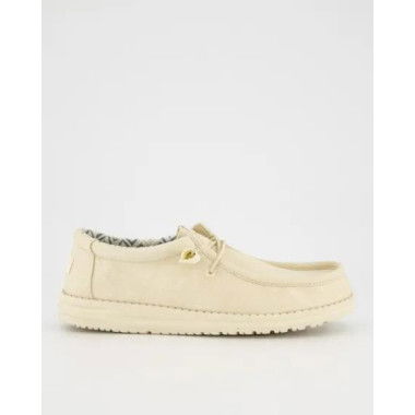 Hey Dude Wally Stretch Canvas Stone White