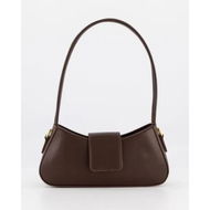 Detailed information about the product Itno Accessories Wide Shoulder Bag Brown Pu