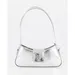 Itno Accessories Wide Shoulder Bag Silver Metallic. Available at Platypus Shoes for $19.99