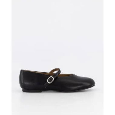 Itno Shimmer Ballet Flat Black