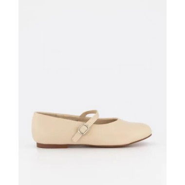 Itno Shimmer Ballet Flat Nude