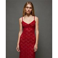 Detailed information about the product Jgr & Stn Fatale Maxi Dress Deep Red