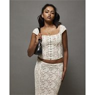 Detailed information about the product Jgr & Stn Freya Lace Corset Off White