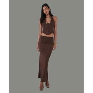 Detailed information about the product Jgr & Stn Harlow Maxi Skirt Brown