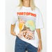 Maku The Label Portofino Oversized Tee White. Available at Platypus Shoes for $69.99