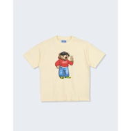 Detailed information about the product Market Fit Check Bear Tee Butter-cream