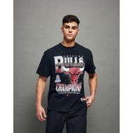 Detailed information about the product Mitchell & Ness Chicago Bulls Metallic Tee Faded Black