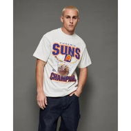 Detailed information about the product Mitchell & Ness Phoenix Suns Nothing But The Net Tee White Marl