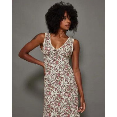 Motel Rocks Lavisha Midi Dress Vintage Bloom Ivory