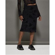 Detailed information about the product Motel Rocks Rujha Skirt Rose Flock Black