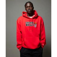 Detailed information about the product New Era Chicago Bulls Oversized Hoodie Red