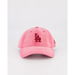 New Era La Dodgers 9twenty Denim Cap Pastel Pink. Available at Platypus Shoes for $64.99