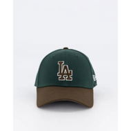 Detailed information about the product New Era La Dodgers Cap Dark Green Walnut White