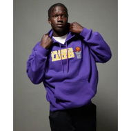 Detailed information about the product New Era La Lakers Oversized Hoodie Purple