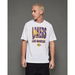 New Era La Lakers Tee White. Available at Platypus Shoes for $19.99