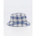 New Era New Era Denim Plaid Reversible Bucket Hat Mid Washed Denim. Available at Platypus Shoes for $64.99