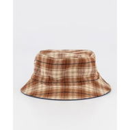 Detailed information about the product New Era New Era Denim Plaid Reversible Bucket Hat Washed Denim