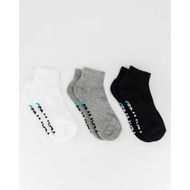 Detailed information about the product Platypus Socks Platypus Ankle Socks 3 Pk Bright White Grey Marle Black