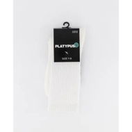 Detailed information about the product Platypus Socks Platypus Crew Ribbed Socks Cream