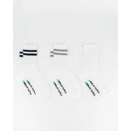 Detailed information about the product Platypus Socks Platypus Half Crew Sports Socks 3pk White Grey White White White Navy