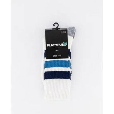 Platypus Socks Platypus Striped Rib Socks Multi Blue Navy