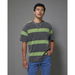 Rolla's Spirit Stripe Tee Forest. Available at Platypus Shoes for $39.99