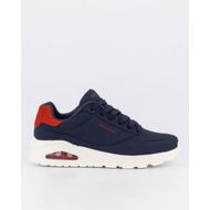 Detailed information about the product Skechers Mens Uno - Suited On Air Navy Red