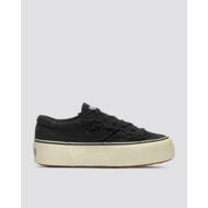 Detailed information about the product Superga Womens Revolley Fringed Stone Washed Platform Black Bristol-f Off White