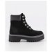 Timberland Womens Stone Street 6-inch Waterproof Platform Black Nubuck. Available at Platypus Shoes for $229.99
