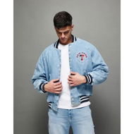 Detailed information about the product Tommy Hilfiger Letterman Denim Jacket Denim Light