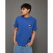 Tommy Hilfiger Logo Crew Neck Tee Bright Blue. Available at Platypus Shoes for $79.99