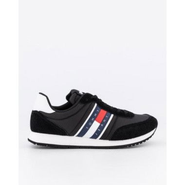 Tommy Hilfiger Mens Essential Mixed Fine Cleat Black