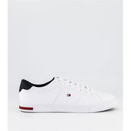 Detailed information about the product Tommy Hilfiger Mens Essential Signature Detail Leather Trainers Midnight