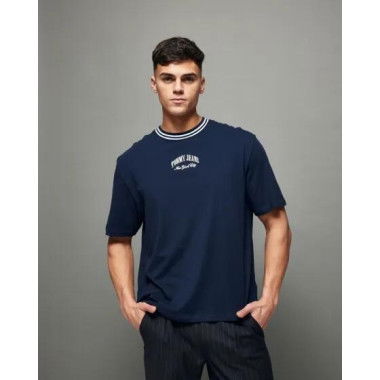 Tommy Hilfiger Oversized Tipping Tee Navy