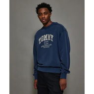 Detailed information about the product Tommy Hilfiger Varsity Garment Dyex Boxy Sweatshirt Dark Night Navy