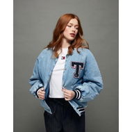 Detailed information about the product Tommy Hilfiger Varsity Letterman Jacket Denim Light