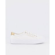 Detailed information about the product Tommy Hilfiger Womens Metallic Heel Canvas White