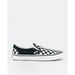 Vans Classic Clip-ons Checkerboard Color Theory Checkerboard Scarab. Available at Platypus Shoes for $99.99