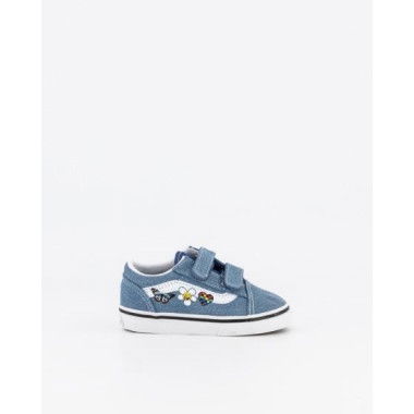 Vans Toddler Old Skool V Denim Navy