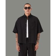 Detailed information about the product Zanerobe Box Crop Shirt Black