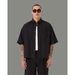 Zanerobe Box Crop Shirt Black. Available at Platypus Shoes for $119.99