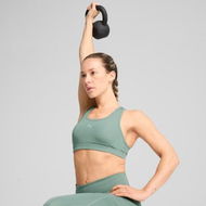 Detailed information about the product 4KEEPS Bra in Green Moon, Size Medium, Polyester/Elastane by PUMA