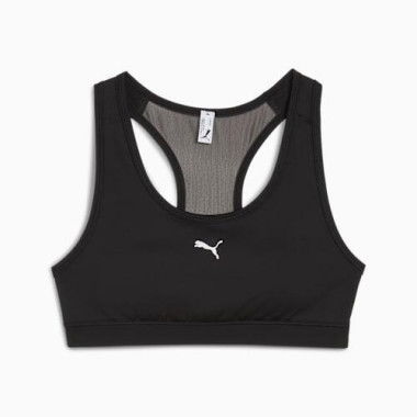 4KEEPS Padded Training Bra in Black/Small Cat, Size Medium, Polyester/Elastane by PUMA