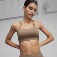 Detailed information about the product 4KEEPS STUDIO ULTRABARE Women's Strappy Training Bra in Totally Taupe, Size Large, Polyester/Elastane by PUMA