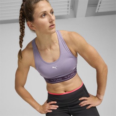4KEEPS Women's Elastic Bra in Pale Plum, Size Small, Polyester/Elastane by PUMA