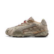 Detailed information about the product A$AP ROCKY x Inhale Distressed Canvas Sneakers Unisex in Alpine Snow/Silver/Sand Dune, Size 5, Synthetic by PUMA